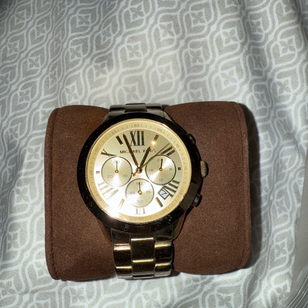 Michael Kors Gold-Tone Roman Numeral Watch